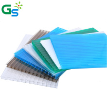 Guansu Factory Price Green Color Building Material Pc Hollow Sheet Polycarbonate Skylight Roofing Sheet